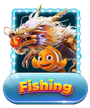 Home fishing glow icon